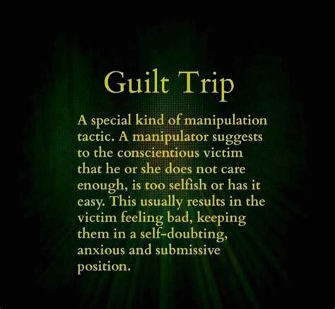 definition of guilt trip