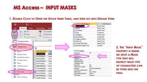 Definition Of Input Mask Database