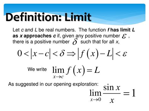 definition of limits in calculus
