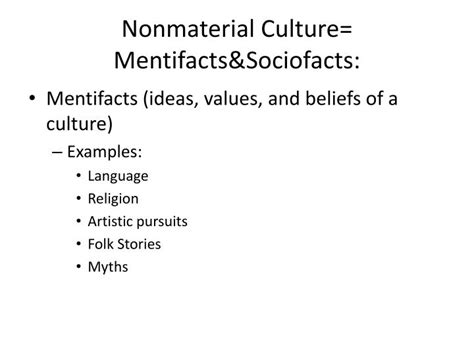 definition of mentifacts