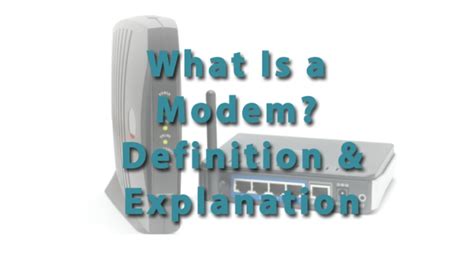 Definition Of Modem In Computer Language