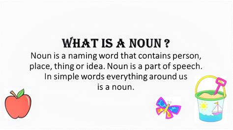 definition of noun with example for class 4
