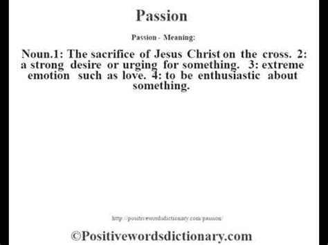 definition of passion play