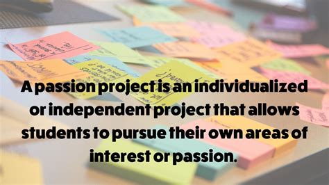 definition of passion project