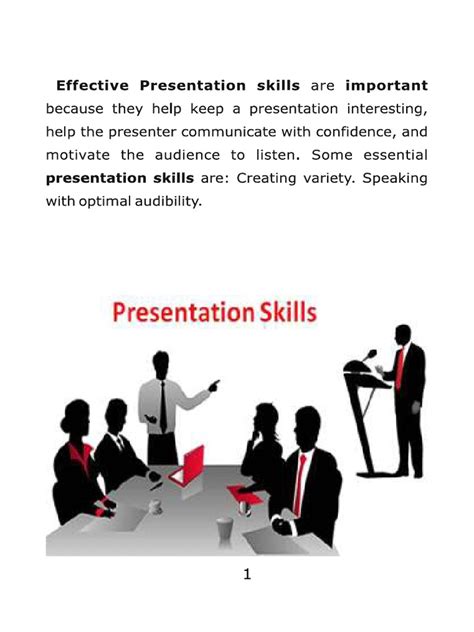 definition of presentation skills pdf