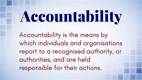 definition of public accountability