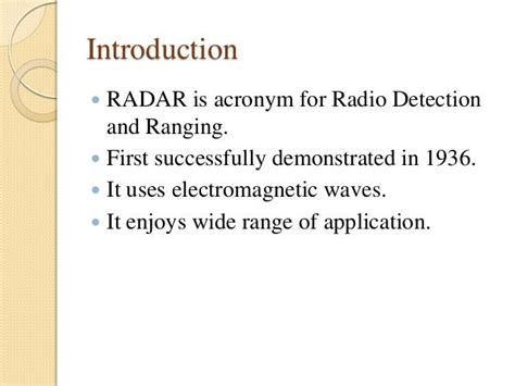 definition of radar acronym