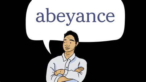 definition of the word abeyance