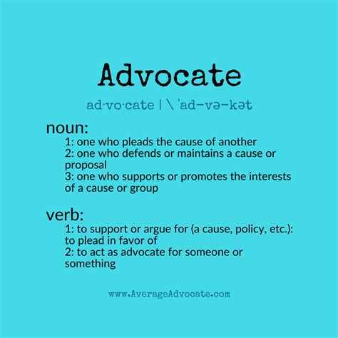 definition of the word advocate