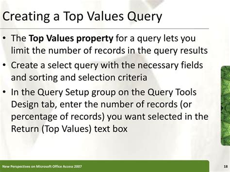 Definition Of Top-Values Query