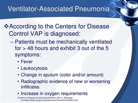 definition of ventilator associated pneumonia