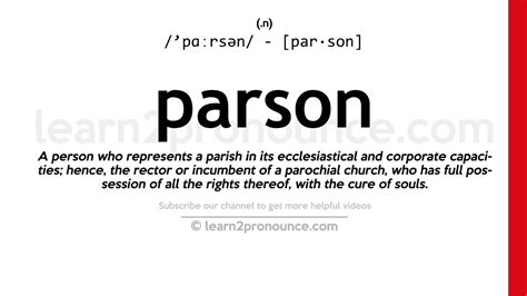 definition parson