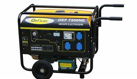 Groupe électrogène essence de chantier DEFITEC 6500