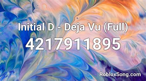 Initial D Deja Vu ROBLOX SONG ID/CODE! YouTube