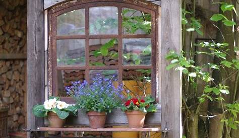 #Alte Fenster #Deko #Garten | Garten, Garten deko, Cottage garten