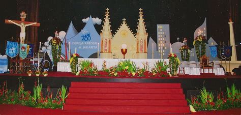 dekorasi natal altar gereja