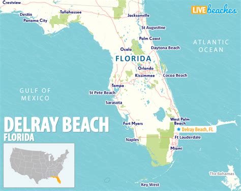 Large Detailed Map Of Delray Beach Del Ray Florida Map Printable Maps