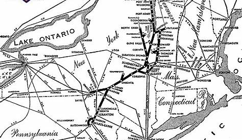 the Delaware & Hudson Railroad System Map
