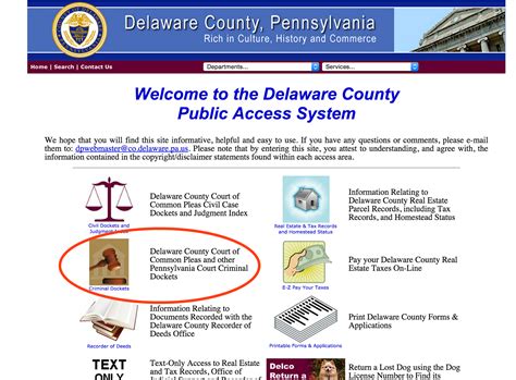 delaware county public access