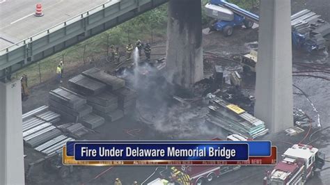 delaware memorial bridge fire
