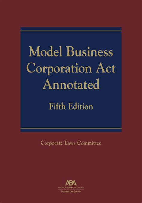delaware model business corporation act