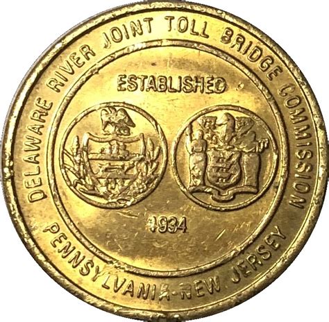 delaware river bridge token