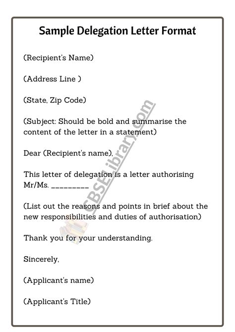 Sample Delegation Letters Format, Samples, Examples and How To Write