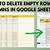 delete empty rows in google sheets