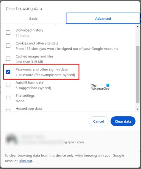 delete all passwords from google password manager