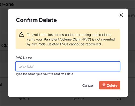 Delete All Pvc In Namespace