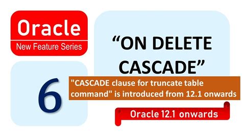 Delete Cascade Command Oracle