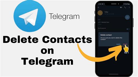 delete contact on telegram