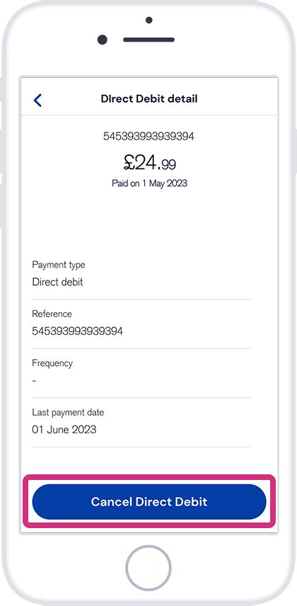 delete direct debit