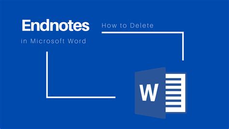 Delete Endnote Pages