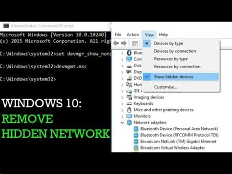 Delete Hidden Network Adapters