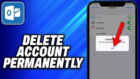 delete hotmail account on android