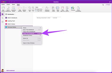 Delete Notebook In Onenote