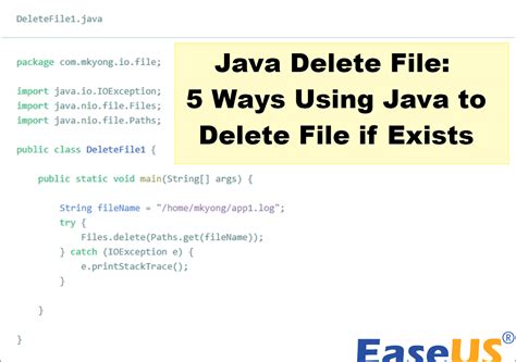 delete on exit java file