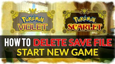 delete save data pokemon scarlet