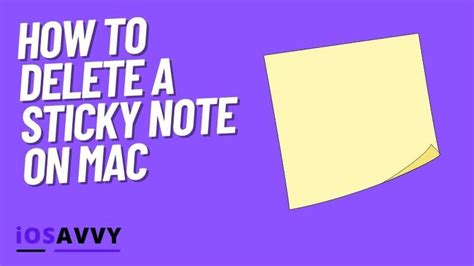 Delete Sticky Note Mac Preview