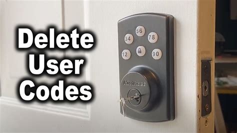 delete user code kwikset