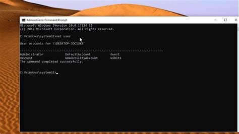 delete user profile windows 10 command line