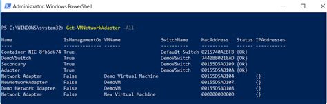 Delete Virtual Network Adapter Hyper-V Powershell