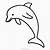 delfino disegno da colorare per bambini
