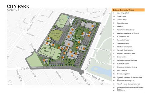delgado city park campus map