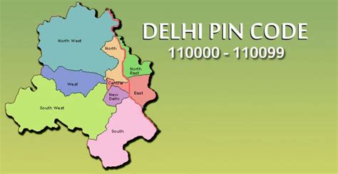 delhi pin code list with area name
