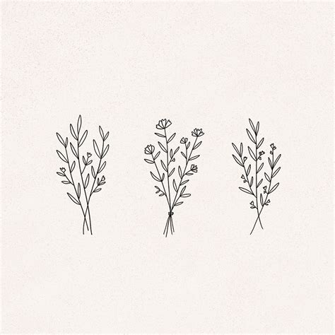 Delicate Flowers Drawing