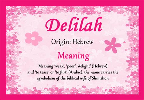 delilah name meaning