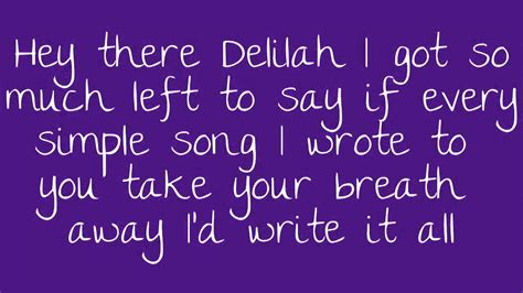 delilah song