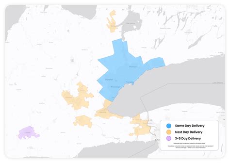 Delivery Coverage Area